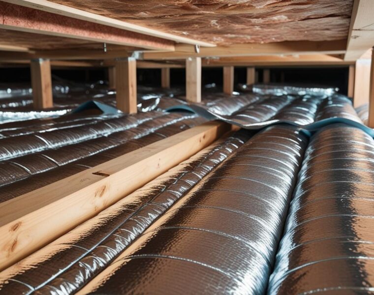 krypgrundsisolering av reflekterande isolering reflekterande krypgrunds isolering